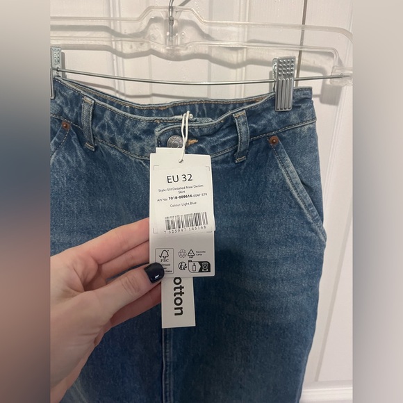 NA-KD Maxi Pencil Jean Skirt New with Tags EU 32 (US 0) - Picture 3 of 4